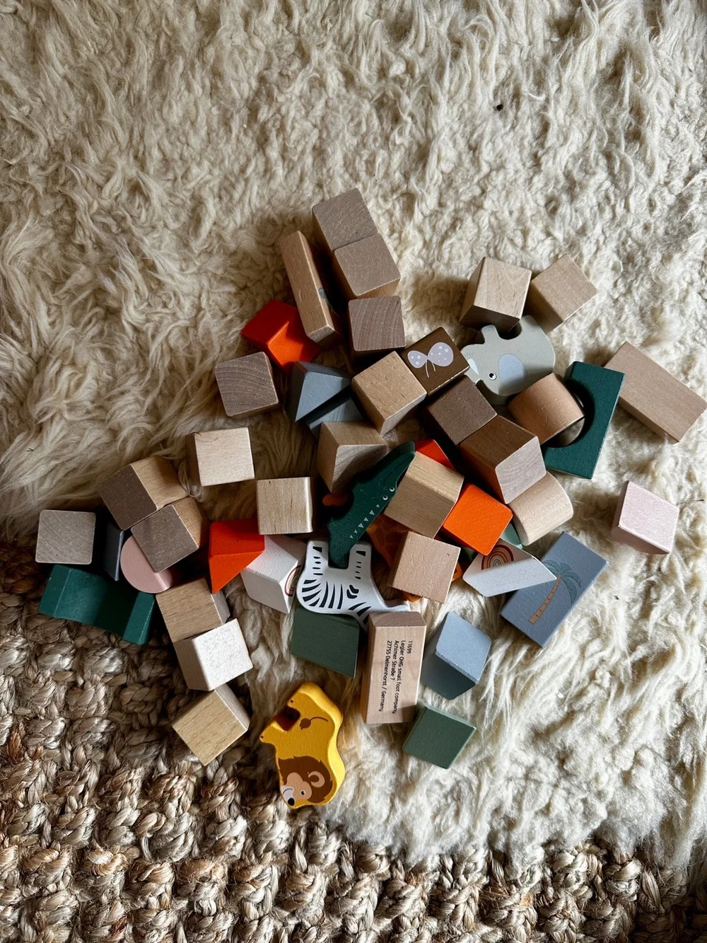 Safari Animal Wooden Block set